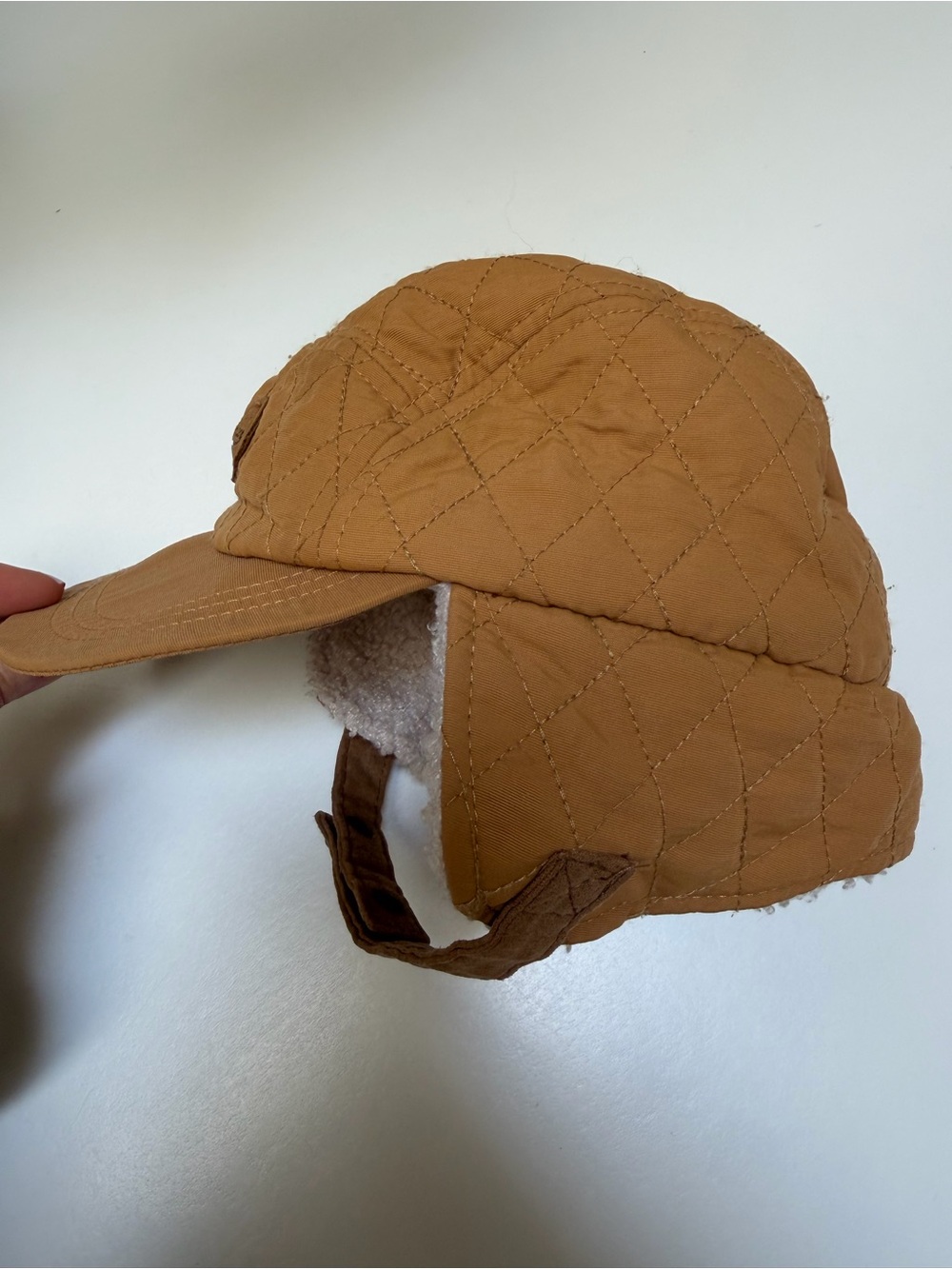 Dozer Quilted Sherpa Trapper Hat Toddler 12-24M